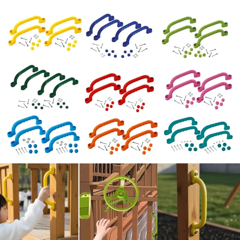 Kids Outdoor Climbing Frame - 4 Buah Pegangan Bingkai Panjat untuk