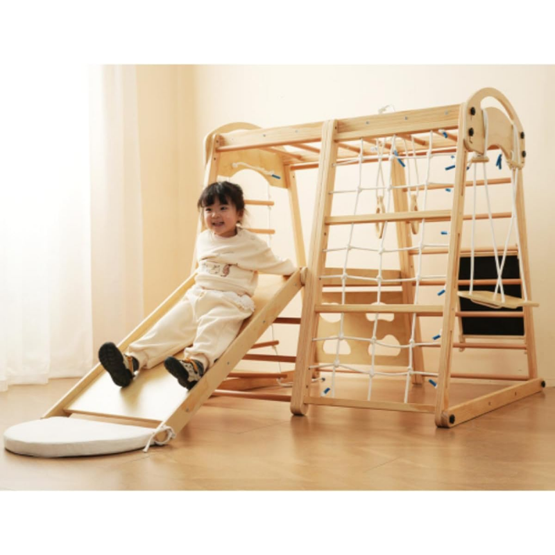 Kids Outdoor Climbing Frame - Perosotan Kayu Indoor, Jungle Gym Indoor
