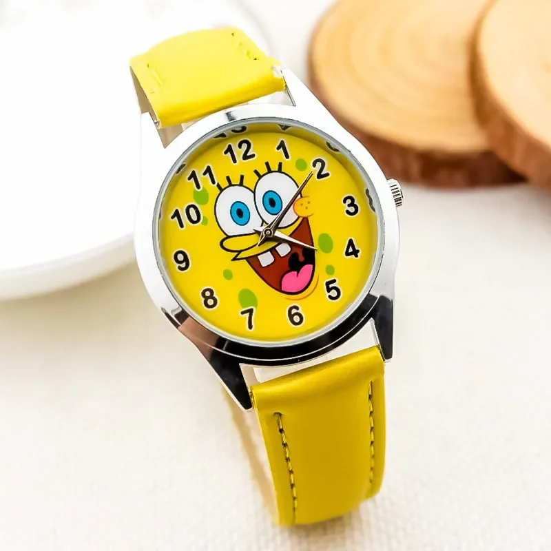 Kids Outdoor Kitchen Accessories - Jam Tangan Kuarsa Anak-anak Kartun SpongeBob
