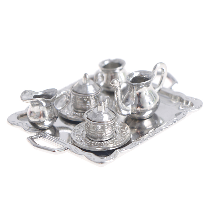 Kids Outdoor Kitchen Accessories - 10 buah/Set 1/12 miniatur rumah boneka