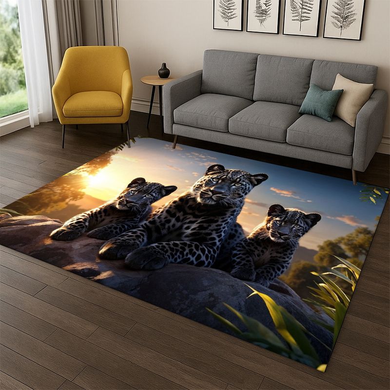 Kids Outdoor Area - Karpet Hewan Binatang Cheetah Leopard untuk