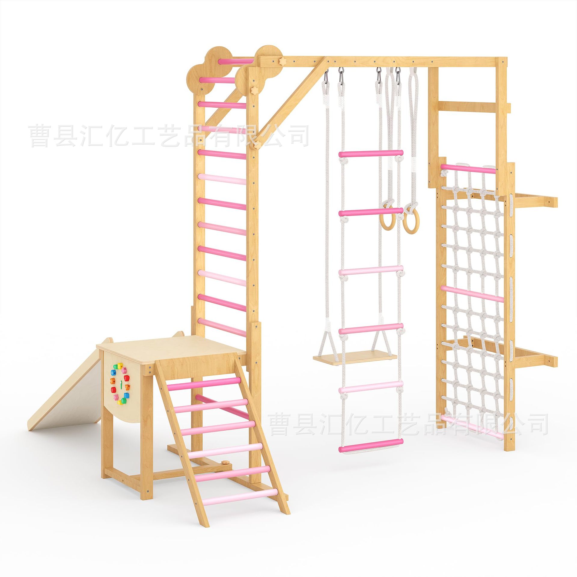Kids Outdoor Climbing Frame - Mainan Kebugaran Fisik Anak dari Kayu