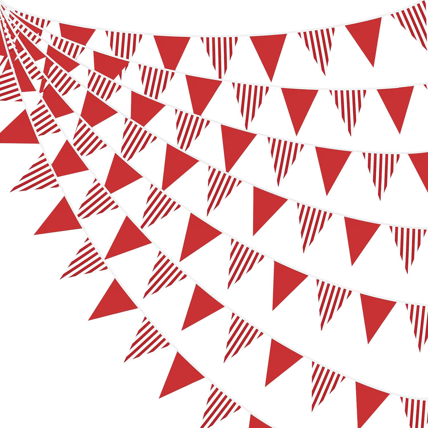 Q Kids Outdoor - 10M Bendera Segitiga Merah Putih Untuk