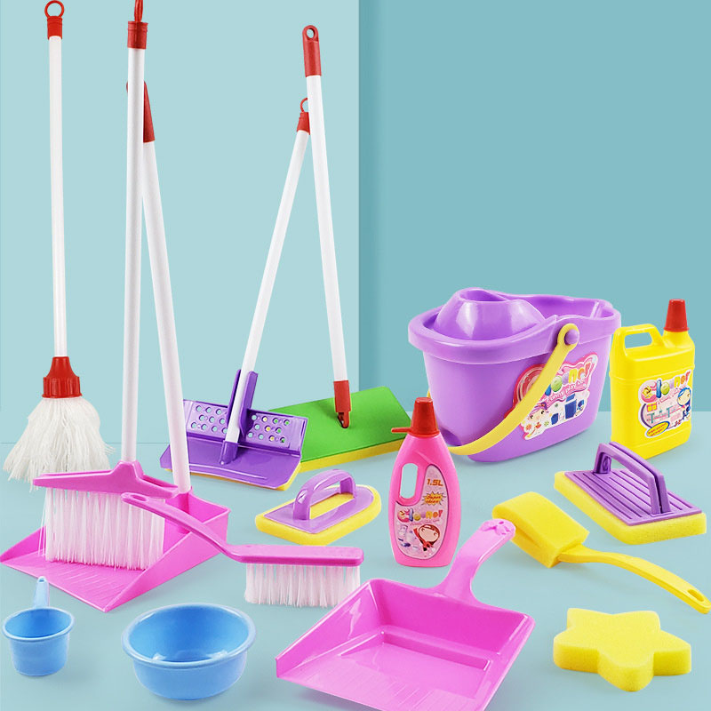 Kids Outdoor Broom - Set mainan pembersih wajah simulasi anak-anak,