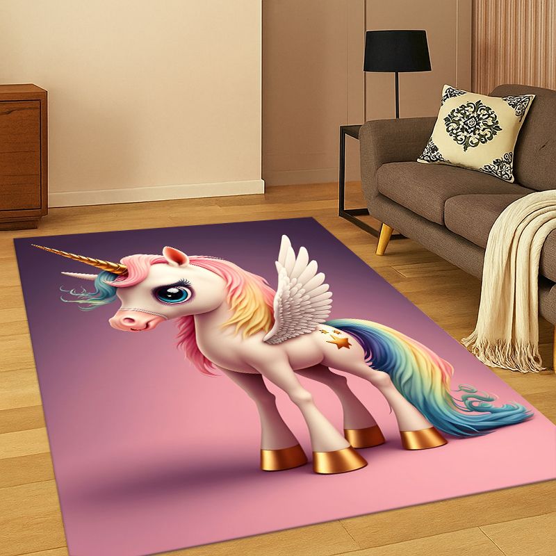 Kids Outdoor Area - Karpet Gadis Kartun Lucu Unicorn Impian