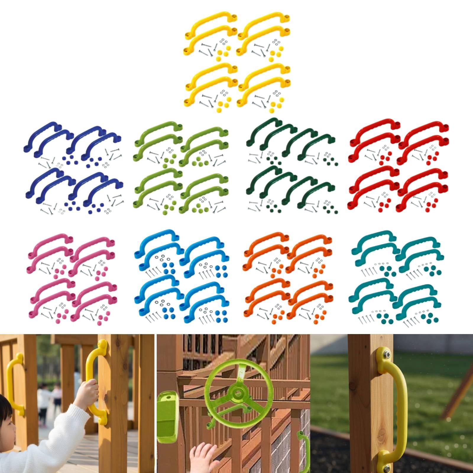 Kids Outdoor Climbing Frame - 8 Buah Pegangan Rangka Panjat, Pemasangan