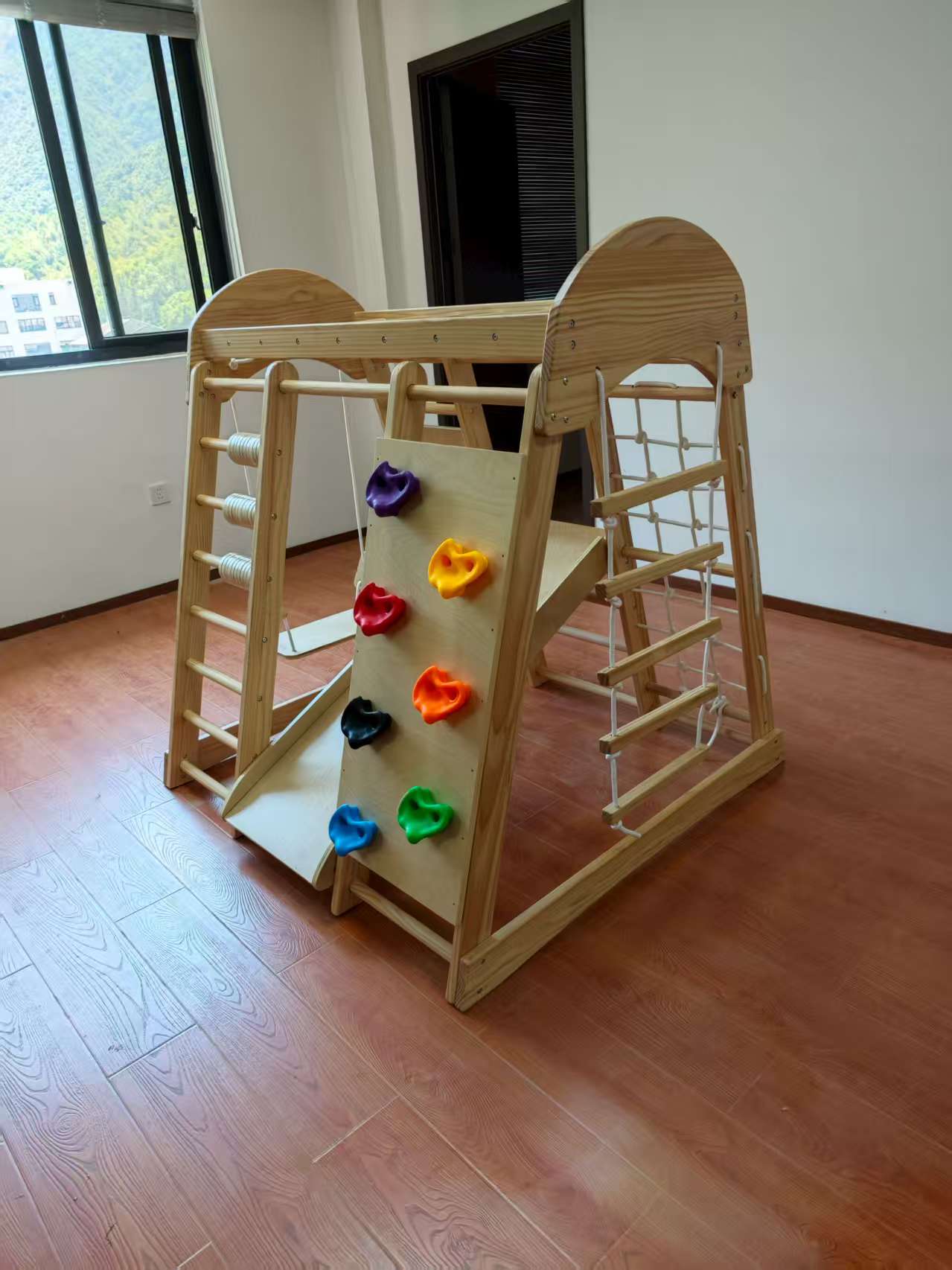 Papan Panjat Kayu untuk Anak,  - Kids Outdoor Climbing Frame ulasan dan harga