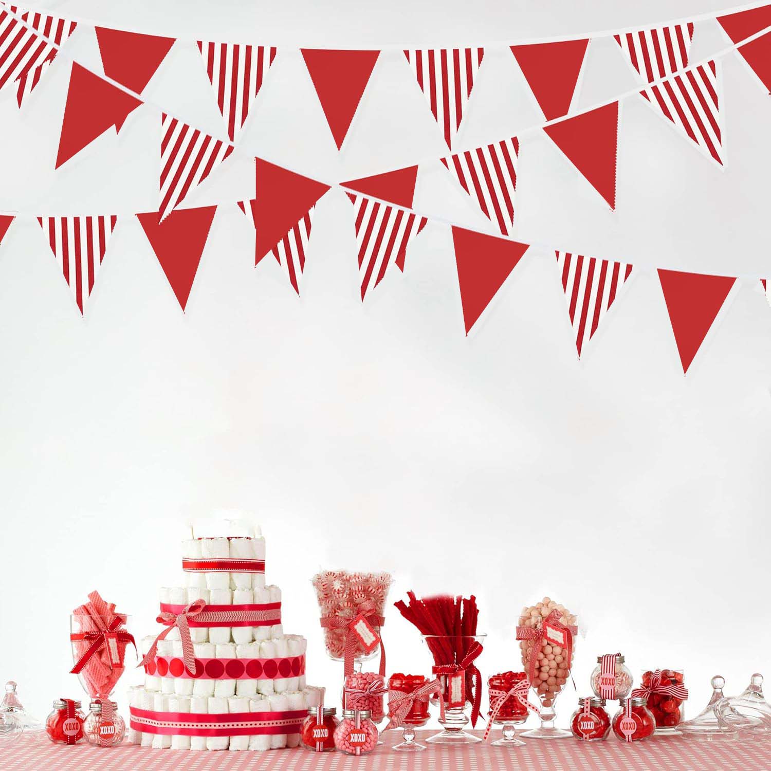 10M Bendera Segitiga Merah Put - Q Kids Outdoor ulasan dan harga