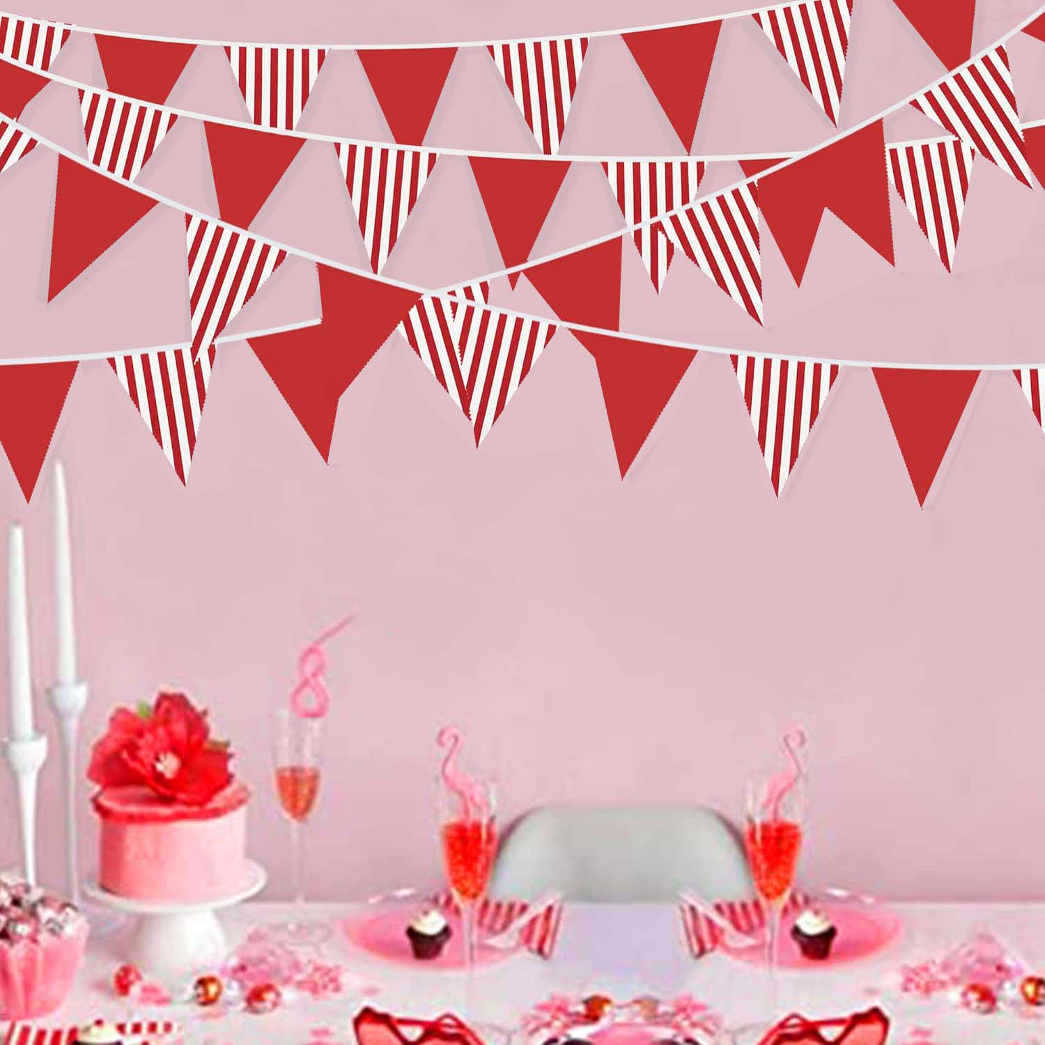 10M Bendera Segitiga Merah Put - Q Kids Outdoor ulasan dan harga