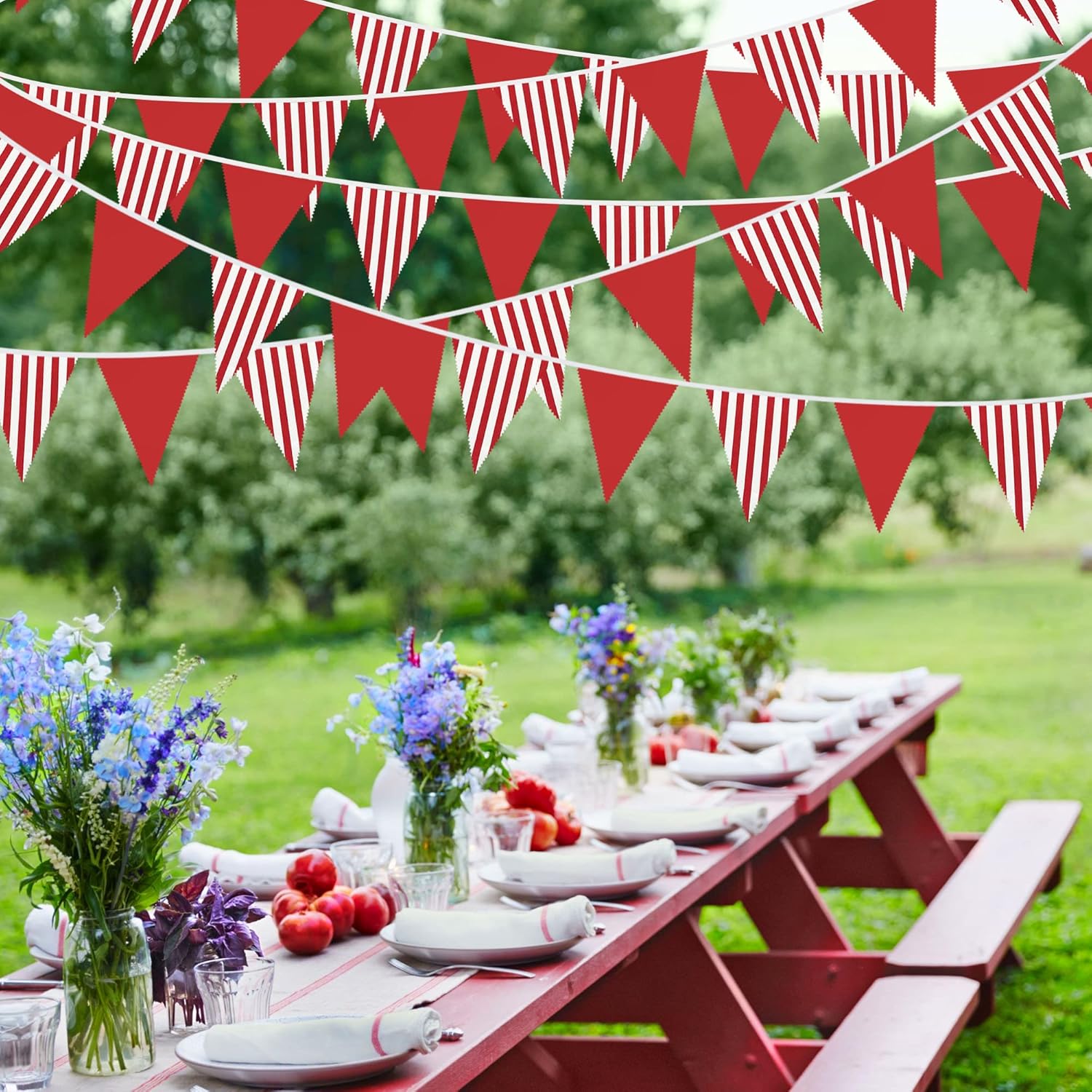 10M Bendera Segitiga Merah Put - Q Kids Outdoor ulasan dan harga