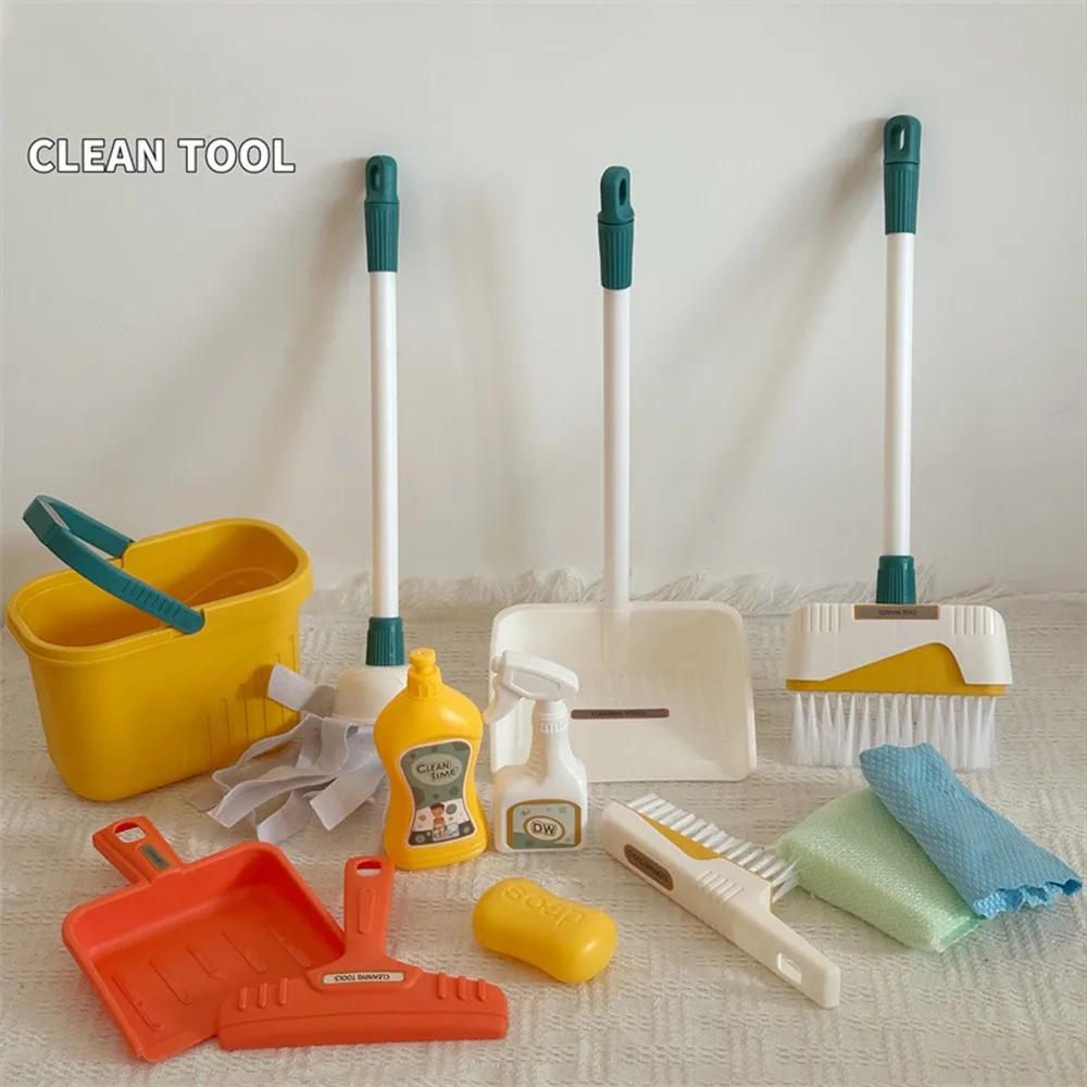 12 Buah/Set Set Pembersih Anak - Kids Outdoor Broom ulasan dan harga