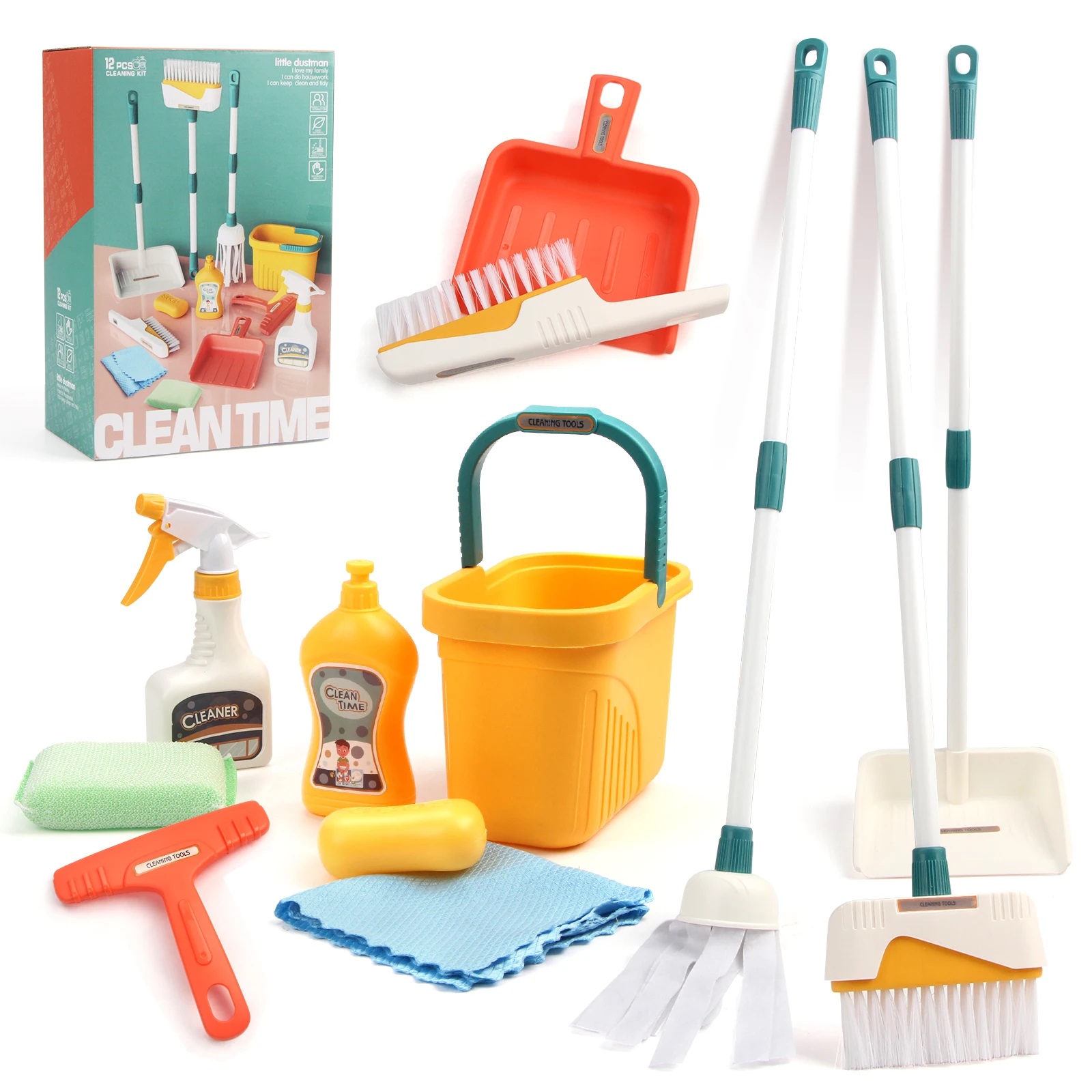 Set mainan pembersih anak laki - Kids Outdoor Broom ulasan dan harga