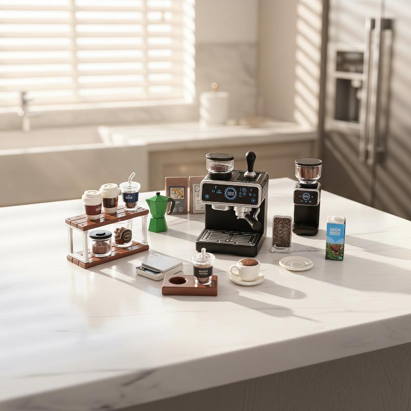 Set Mesin Kopi Miniatur Rumah  - Kids Outdoor Kitchen Accessories ulasan dan harga