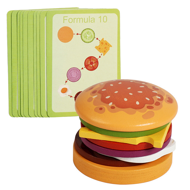 ·Mainan Susun Sandwich Hamburg - Kids Outdoor Kitchen Accessories ulasan dan harga