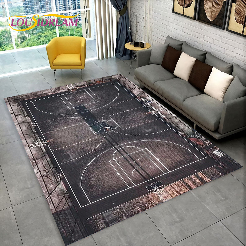 Karpet Area kartun basket 3D b - Kids Outdoor Area ulasan dan harga