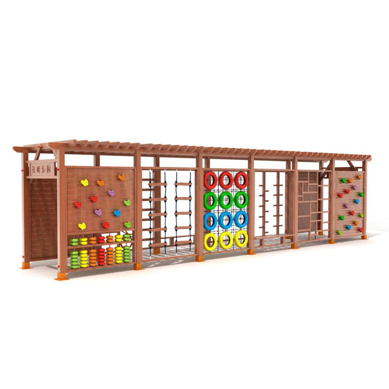 Rangka Panjat Tebing Kayu untu - Kids Outdoor Climbing Frame ulasan dan harga