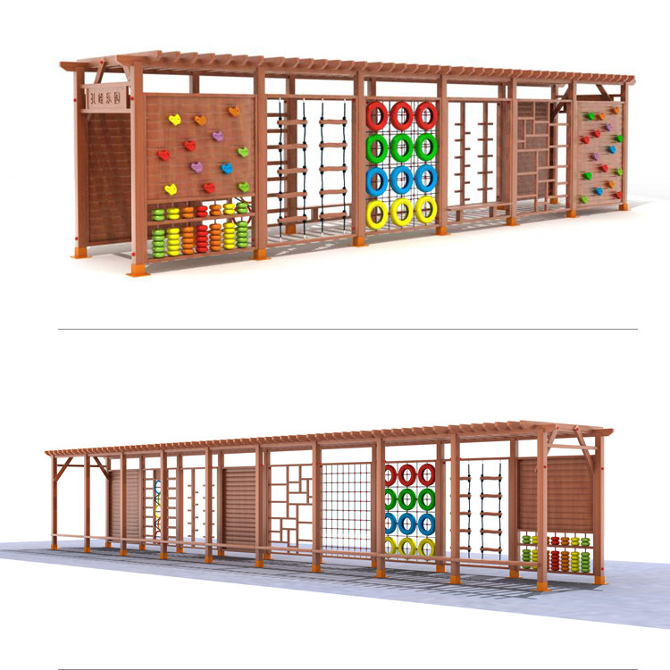Rangka Panjat Tebing Kayu untu - Kids Outdoor Climbing Frame ulasan dan harga