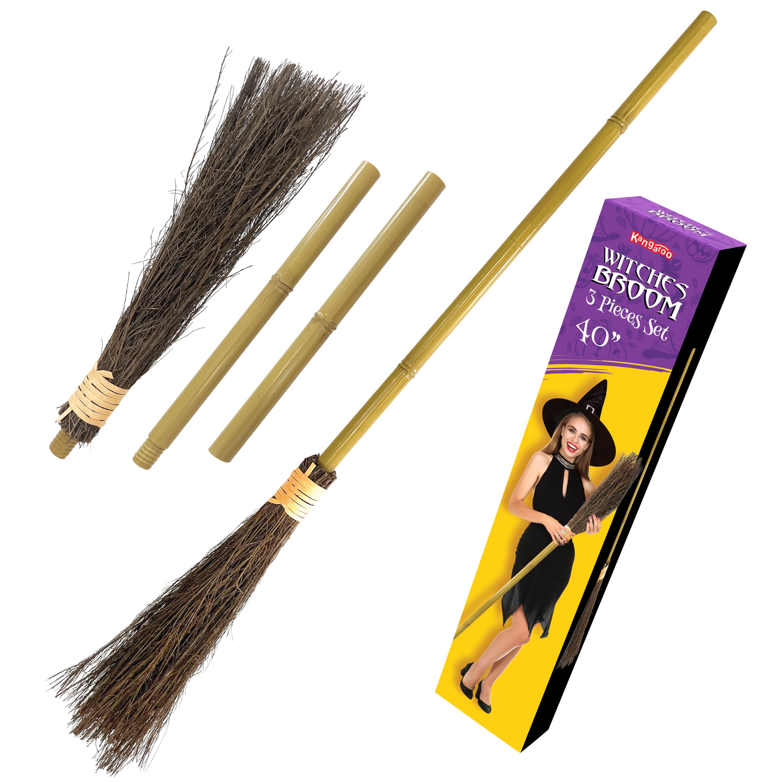 Sapu Penyihir Bambu Kanguru 40 - Kids Outdoor Broom ulasan dan harga