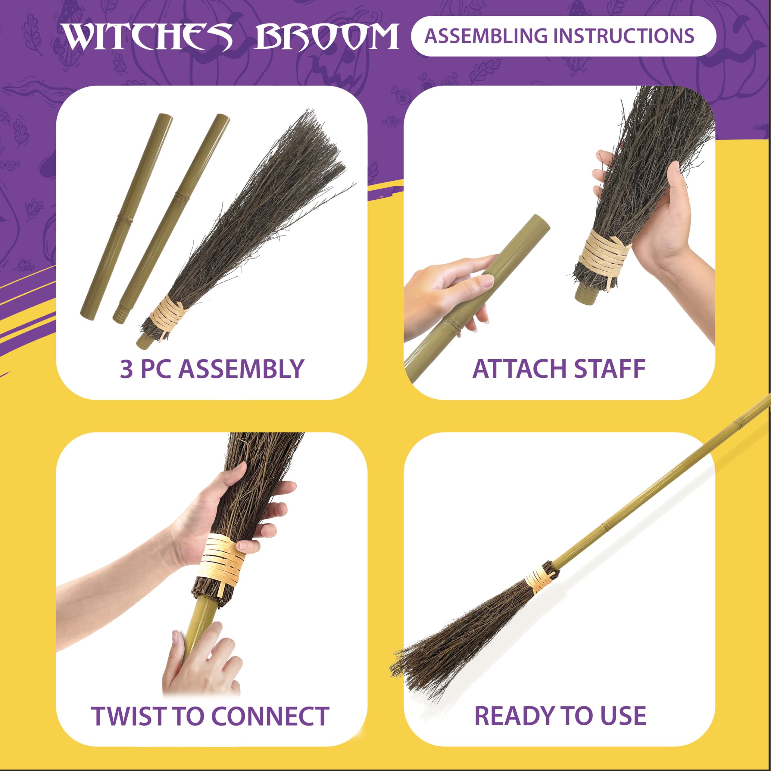 Sapu Penyihir Bambu Kanguru 40 - Kids Outdoor Broom ulasan dan harga